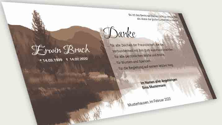 Danksagung Todesfall nach der Dunkelheit kommt das Licht